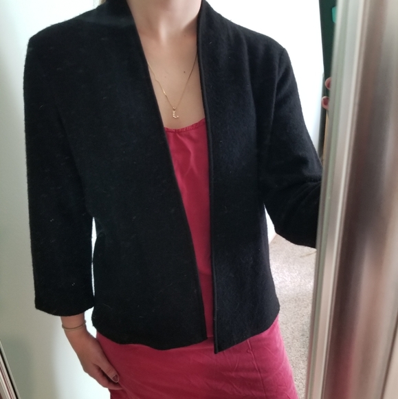 Anne Klein wool blazer/ cardigan - Picture 3 of 5